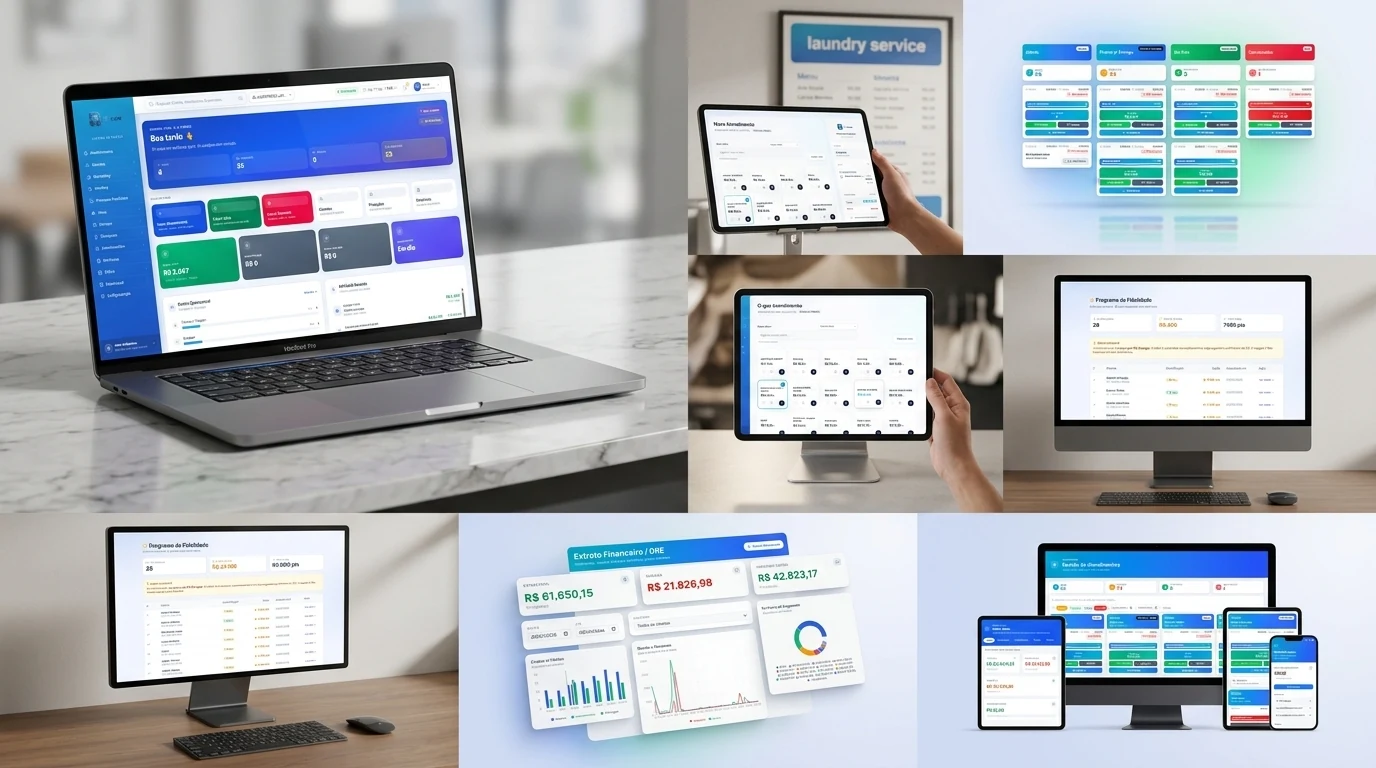 Ecossistema Completo do LavCore em Todos os Dispositivos
